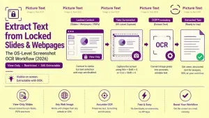 How to Extract Text from Locked Slides &amp; Webpages