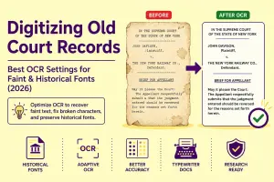 Digitizing Old Court Records | Best OCR Settings for Faint and Historical Fonts