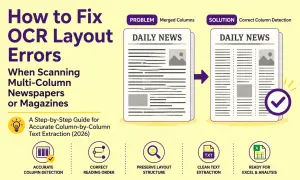 How to Fix OCR Layout Errors | When Scanning Multi-Column Newspapers or Magazines